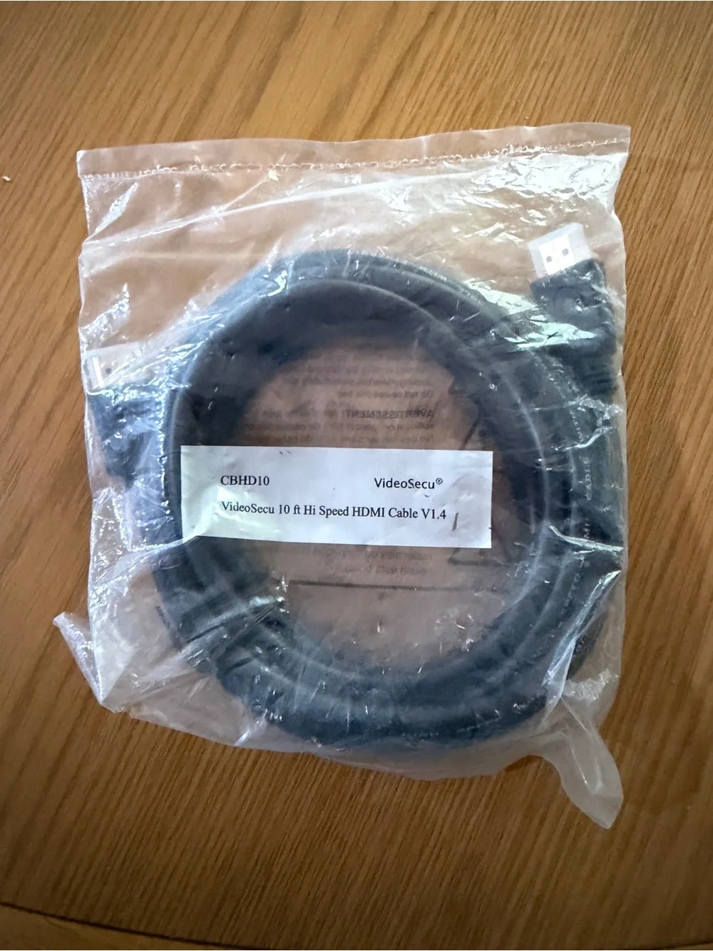 Black HDMI Cable 10 ft - High Speed HDMI V1.4